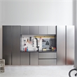 Klair Living 7-Piece Engineered Wood Garage Cabinet Set in Gray