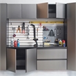 Klair Living 6-Piece Engineered Wood Garage Cabinet Set in Gray