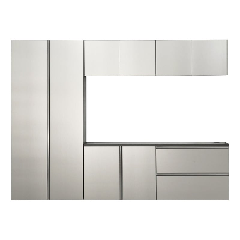 Klair Living 6-Piece Engineered Wood Garage Cabinet Set in Gray