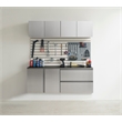 Klair Living 5-Piece Engineered Wood Garage Cabinet Set in Gray