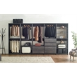 Prosper Gray Freestanding Walk in Wood Closet System
