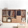 Prosper Oak Freestanding Walk in Wood Closet System