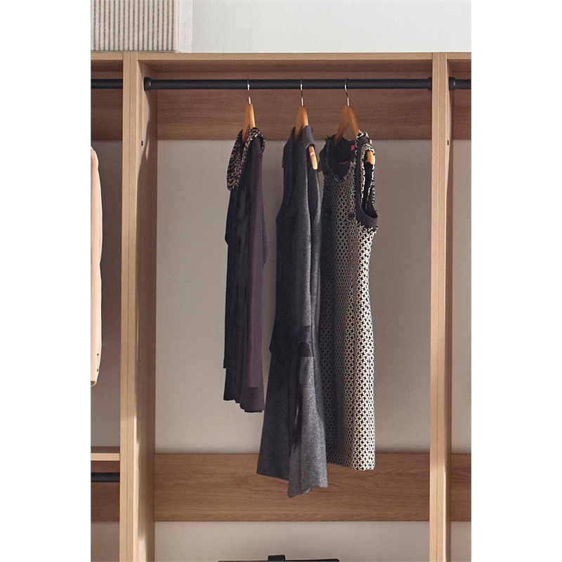 Prosper Oak Freestanding Walk in Wood Closet System