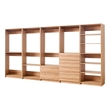 Prosper Oak Freestanding Walk in Wood Closet System