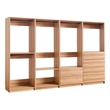 Prosper Oak Freestanding Walk in Wood Closet System