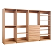 Prosper Oak Freestanding Walk in Wood Closet System