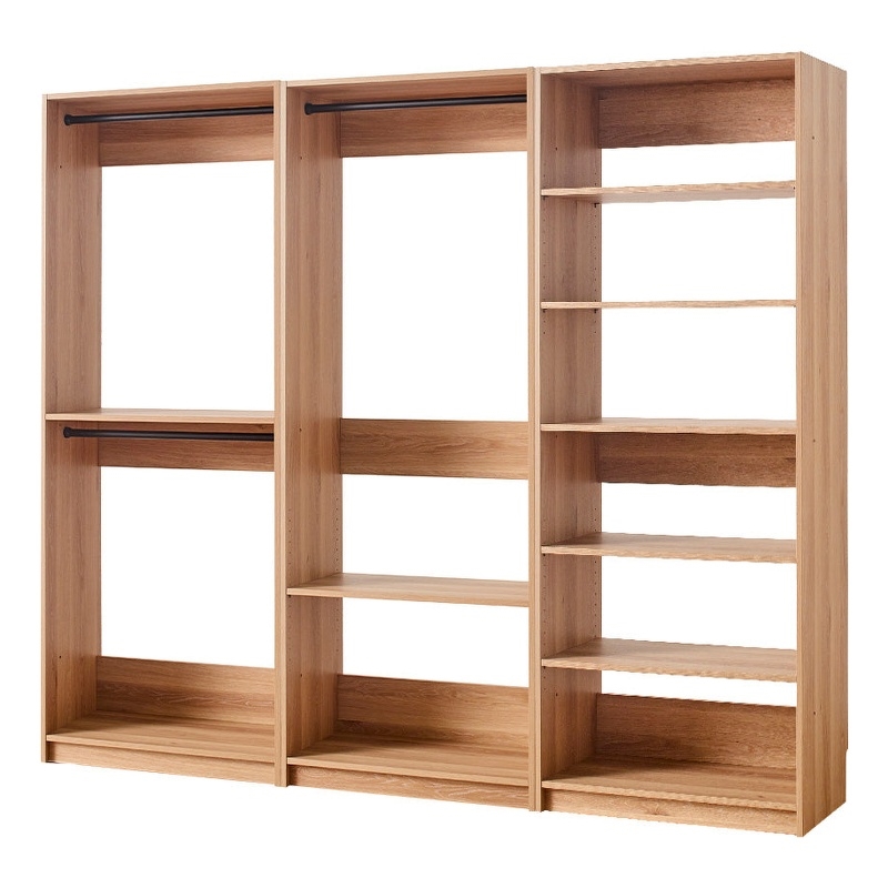 Prosper Oak Freestanding Walk in Wood Closet System