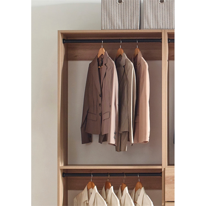 Prosper Oak Freestanding Walk in Wood Closet System