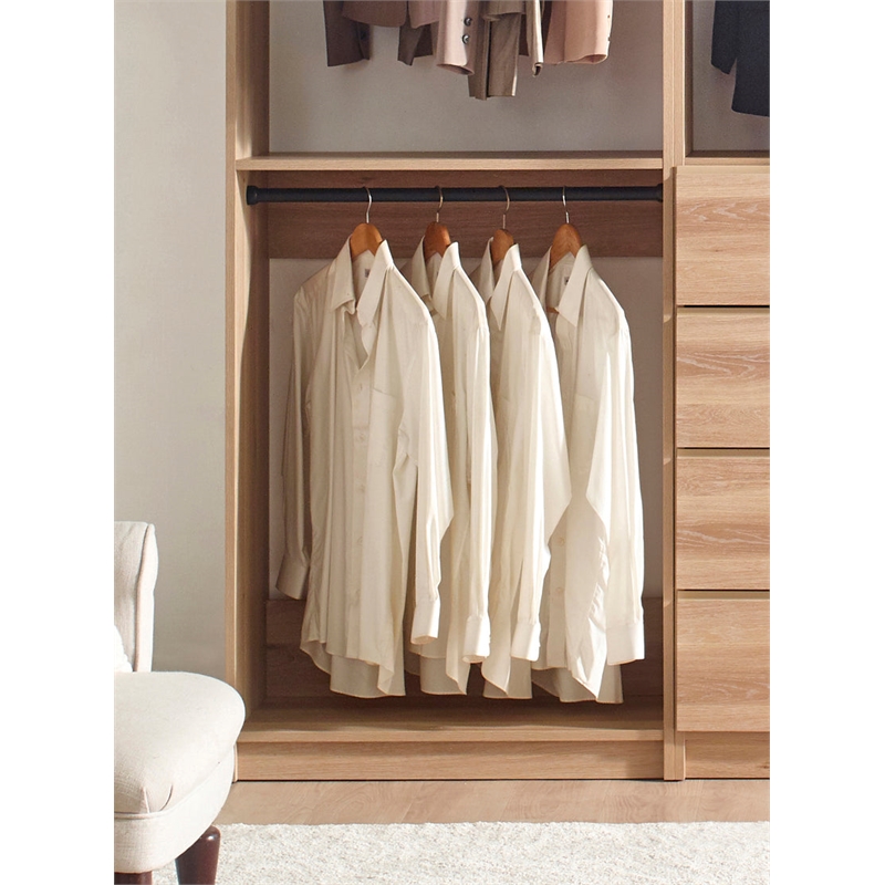 Prosper Oak Freestanding Walk in Wood Closet System