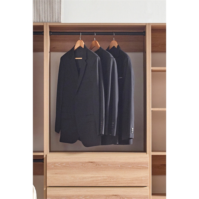Prosper Oak Freestanding Walk in Wood Closet System