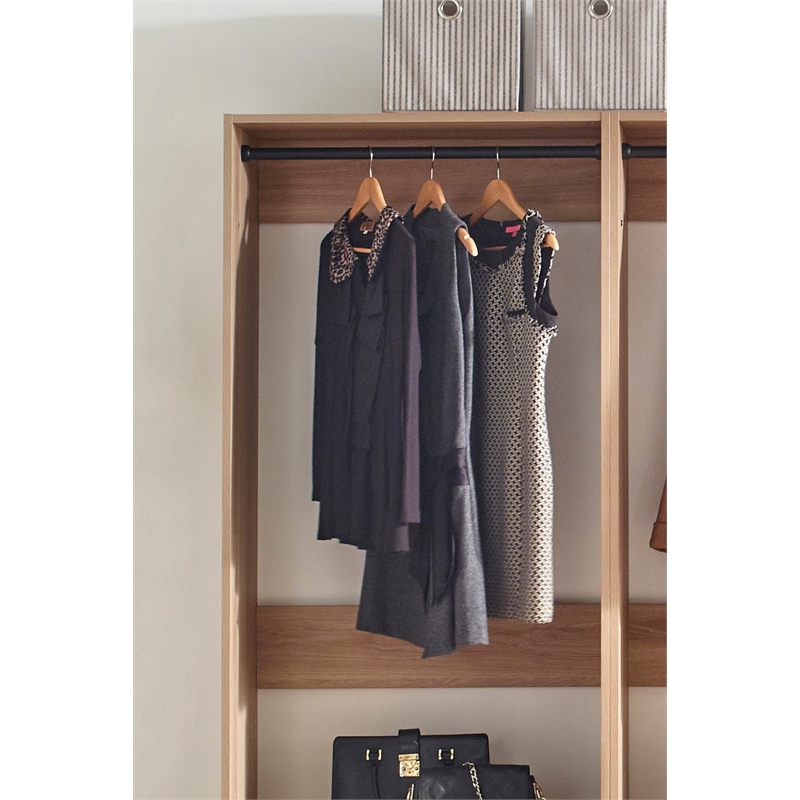 Prosper Oak Freestanding Walk in Wood Closet System