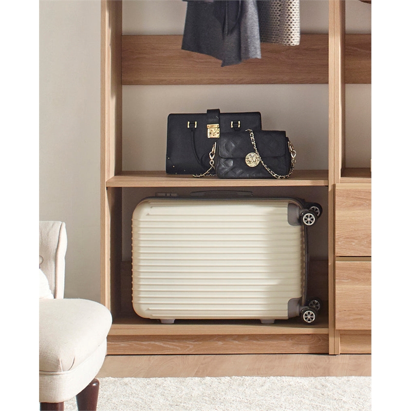 Prosper Oak Freestanding Walk in Wood Closet System