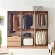Prosper Oak Freestanding Walk in Wood Closet System