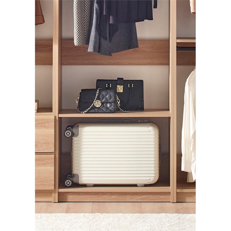 Prosper Oak Freestanding Walk in Wood Closet System