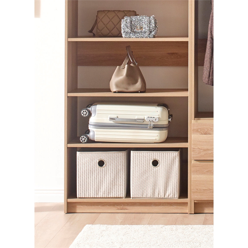 Prosper Oak Freestanding Walk in Wood Closet System