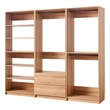 Prosper Oak Freestanding Walk in Wood Closet System