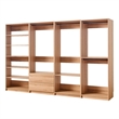 Prosper Oak Freestanding Walk in Wood Closet System