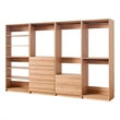 Prosper Oak Freestanding Walk in Wood Closet System