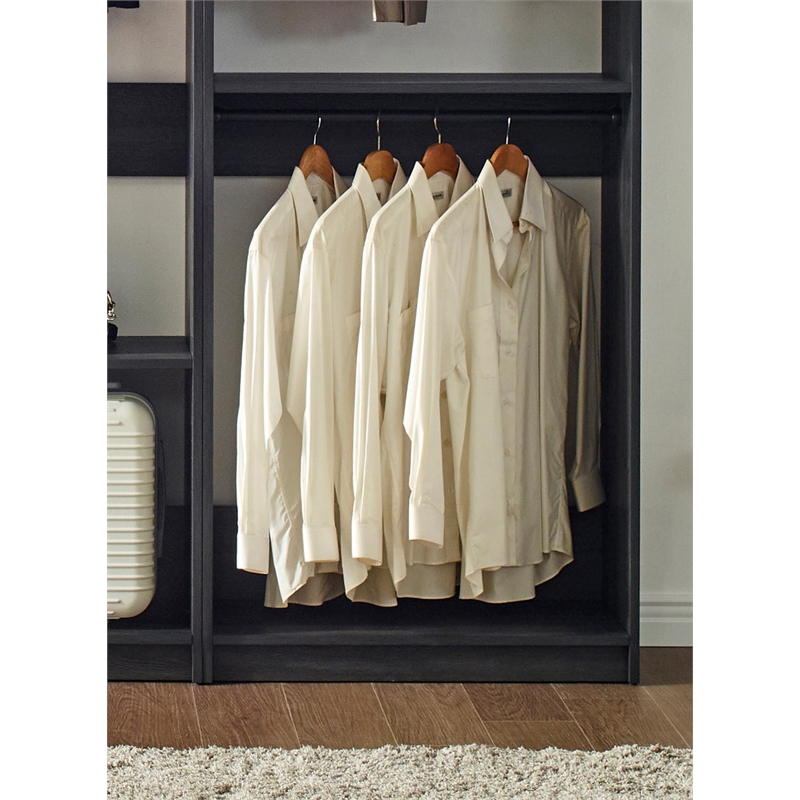 Prosper Gray Freestanding Walk in Wood Closet System
