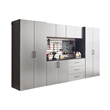Klair Living Astro Series Garage Cabinet Set A (7-Piece) in Metallic Gray
