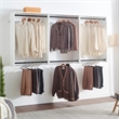 Klair Living Devi White Wall Mounted Walk in Wood Closet System