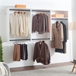 Klair Living Devi White Wall Mounted Walk in Wood Closet System