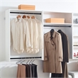 Klair Living Devi White Wall Mounted Walk in Wood Closet System