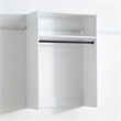 Klair Living Devi White Wall Mounted Walk in Wood Closet System