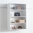 Klair Living Devi White Wall Mounted Walk in Wood Closet System