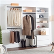 Klair Living Devi White Wall Mounted Walk in Wood Closet System