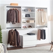 Klair Living Devi White Wall Mounted Walk in Wood Closet System