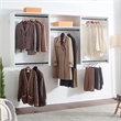 Klair Living Devi White Wall Mounted Walk in Wood Closet System