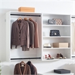 Klair Living Devi White Wall Mounted Walk in Wood Closet System
