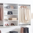 Klair Living Devi White Wall Mounted Walk in Wood Closet System