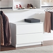 Klair Living Devi White Wall Mounted Walk in Wood Closet System