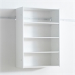 Klair Living Devi White Wall Mounted Walk in Wood Closet System
