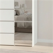 Klair Living Elise Modular Wood Closet System with Mirror in White