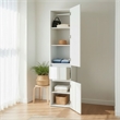 Klair Living Elise Modular Wood Closet System with Mirror in White