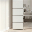 Klair Living Elise Modular Wood Closet System with Mirror in White