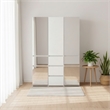 Klair Living Elise Modular Wood Closet System with Mirror in White