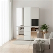 Klair Living Elise Modular Wood Closet System with Mirror in White