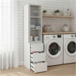 Klair Living Elise Modular Wood Closet System with Mirror in White