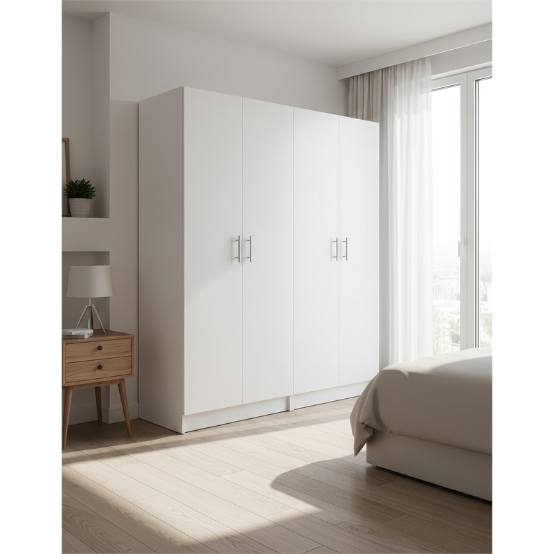 Klair Living Modex Multi-Purpose Utility Storage Cabinet (2-Piece Set) in White