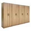 Klair Living Modex Multi-Purpose Utility Storage Cabinet (4-Piece Set) in Oak
