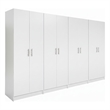Klair Living Modex Multi-Purpose Utility Storage Cabinet (4-Piece Set) in White