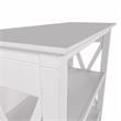 Urbanpro Small 2 Shelf Bookcase in Pure White Oak - Engineered Wood
