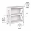Urbanpro Small 2 Shelf Bookcase in Pure White Oak - Engineered Wood