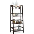 Urbanpro 4-Tier Bamboo Ladder Shelf Plant Display Stand Rack Bookshelf in Brown