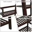 Urbanpro 4-Tier Bamboo Ladder Shelf Plant Display Stand Rack Bookshelf in Brown