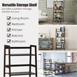 Urbanpro 4-Tier Bamboo Ladder Shelf Plant Display Stand Rack Bookshelf in Brown
